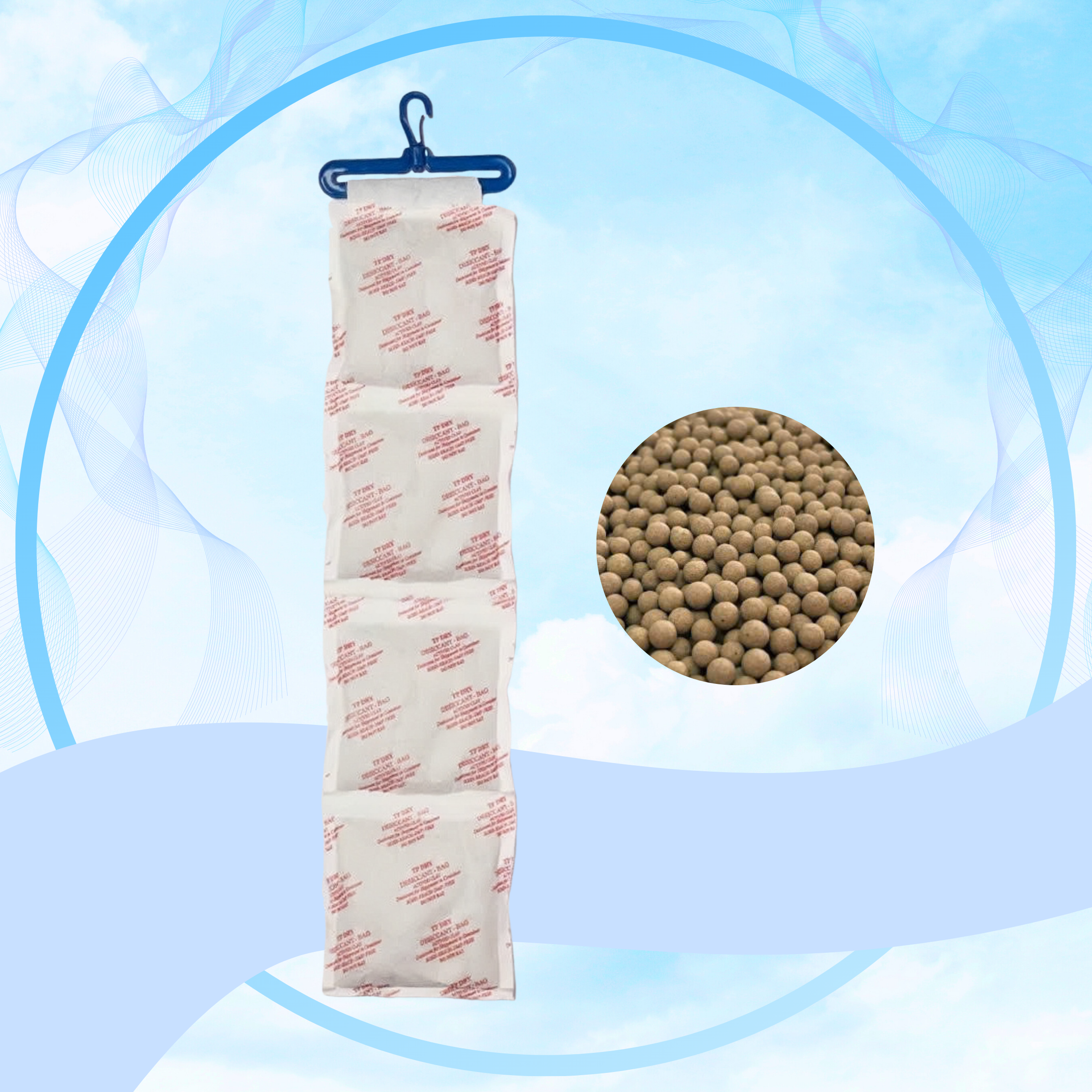 DÂY TREO HÚT ẨM CLAY 1KG/4 TÚI
