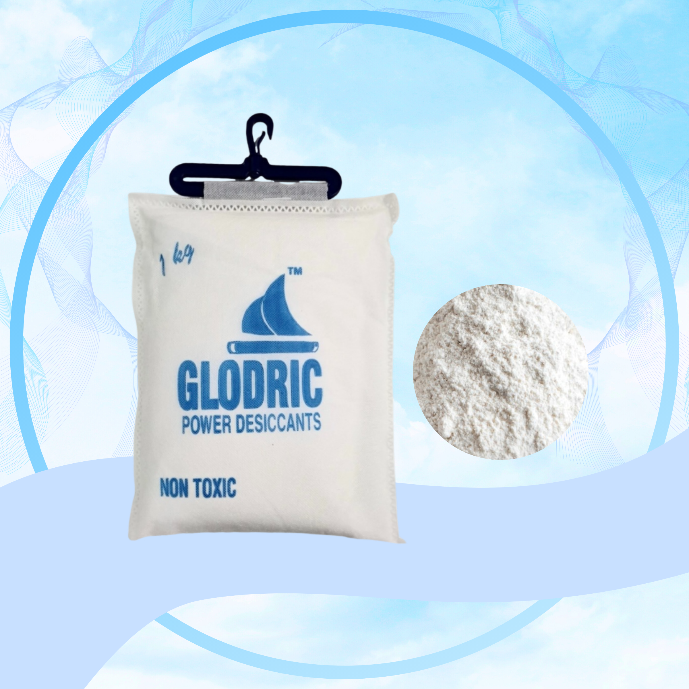 DÂY TREO BỘT HÚT ẨM GLODRIC 1KG/1 TÚI