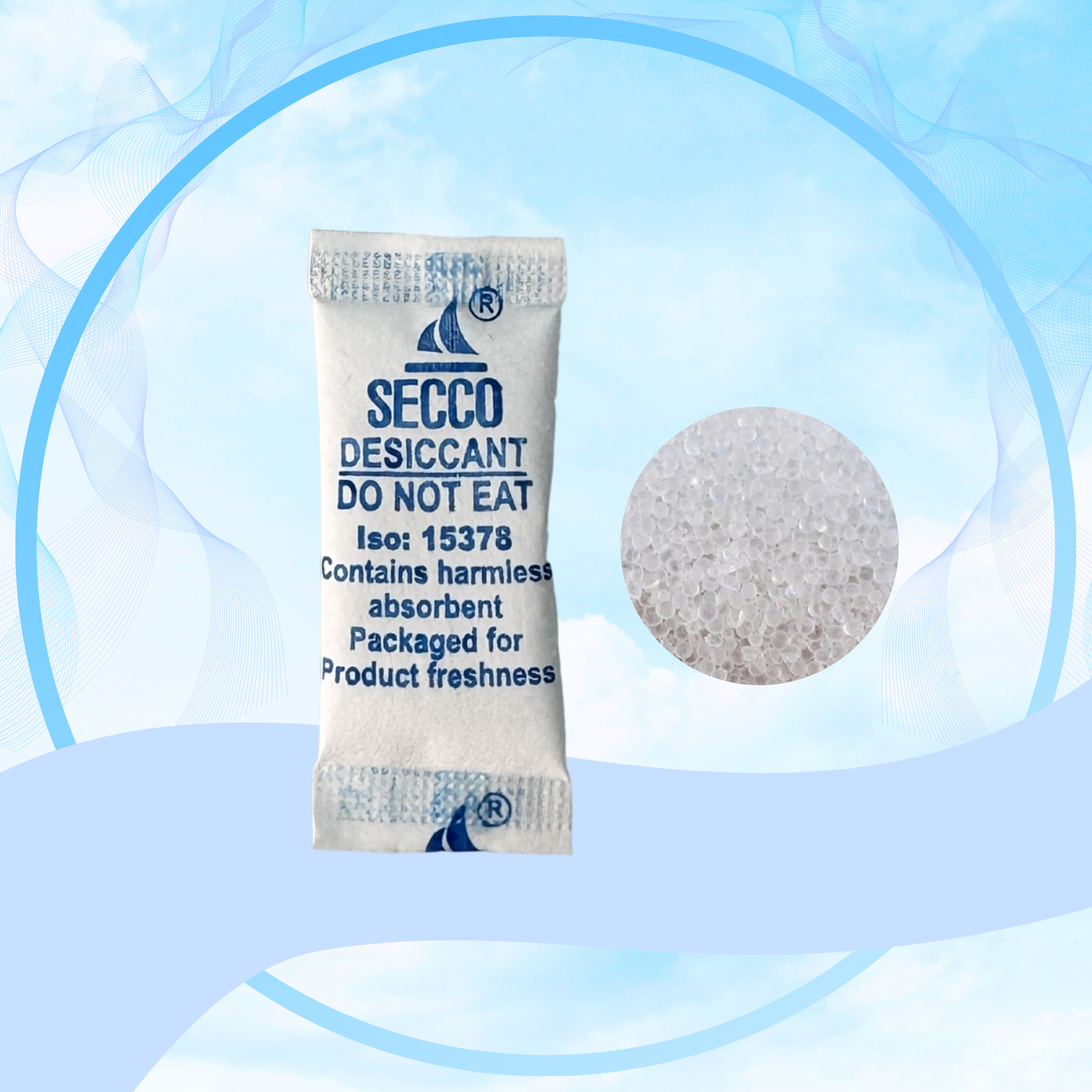 GÓI HÚT ẨM SILICAGEL 1GRAM DƯỢC-MỸ PHẨM