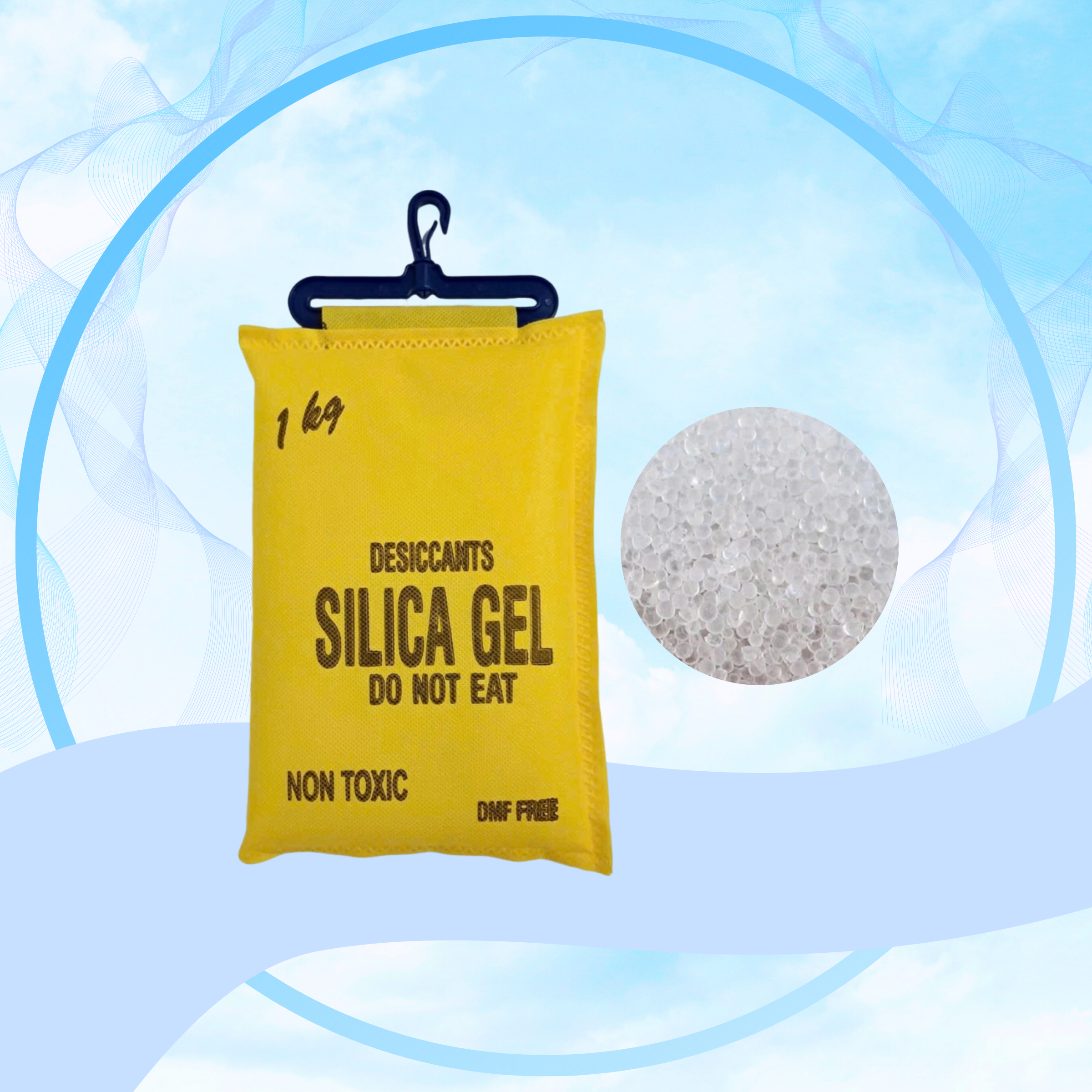 DÂY TREO HÚT ẨM SILICAGEL 1KG/1 TÚI