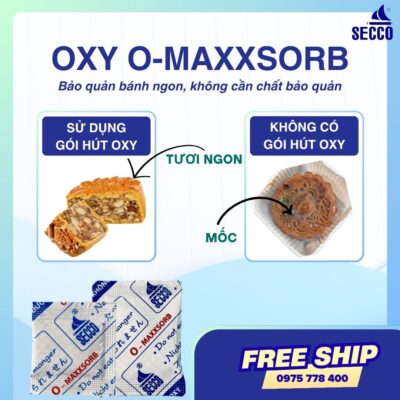 Gói hút oxy giúp kéo dài hạn sử dụng cho bánh trung thu