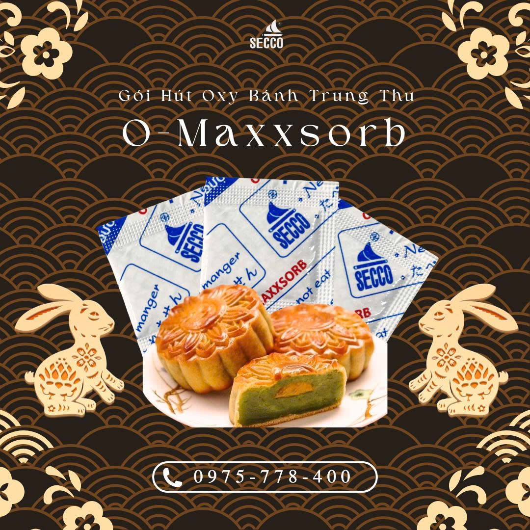 Gói hút oxy SECCO chuyên dùng cho bánh trung thu và thực phẩm