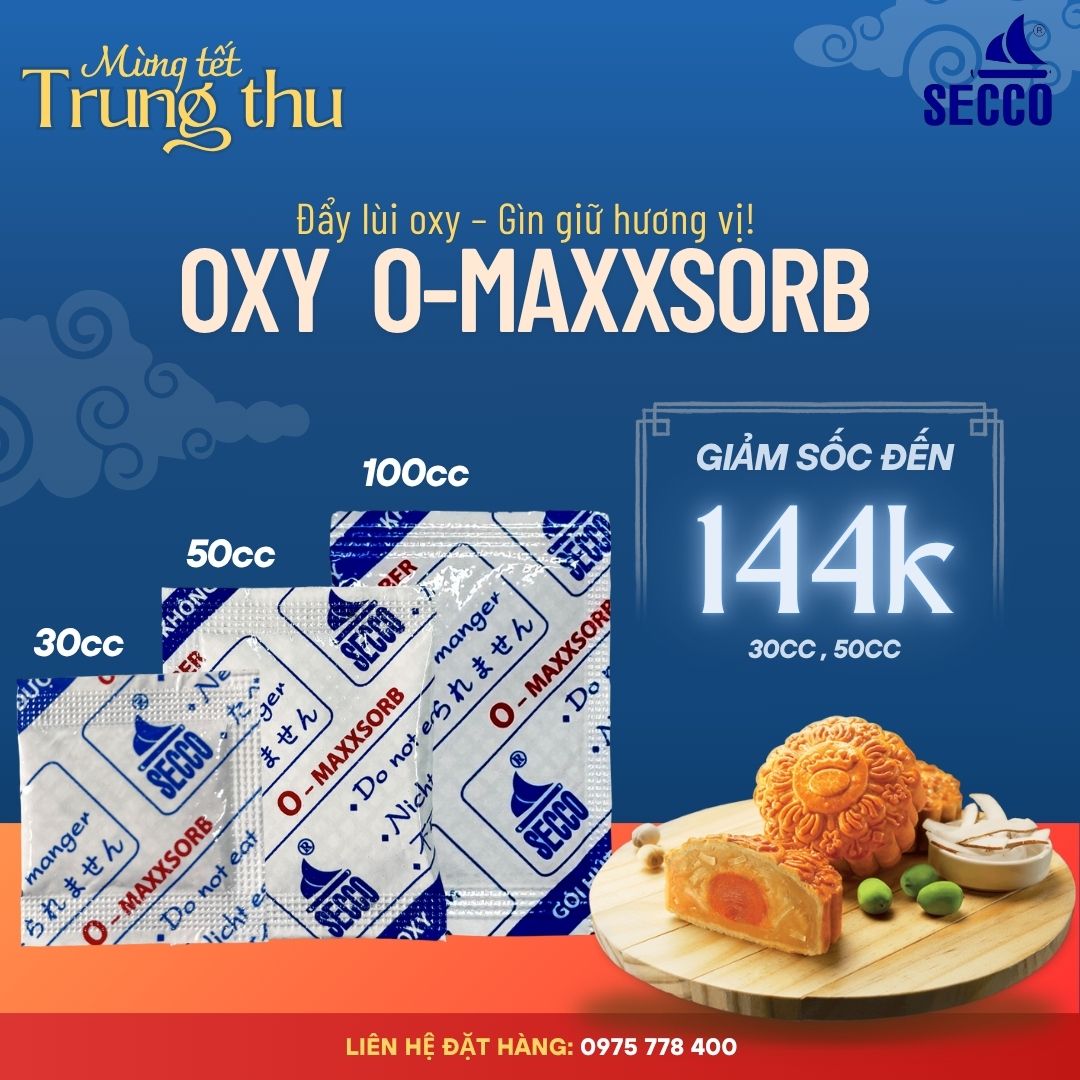Hộp bánh Trung thu có gói hút oxy bên trong