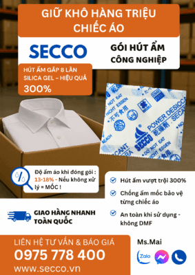 Túi hút ẩm ngành may mặc – lựa chọn an toàn cho doanh nghiệp thời trang