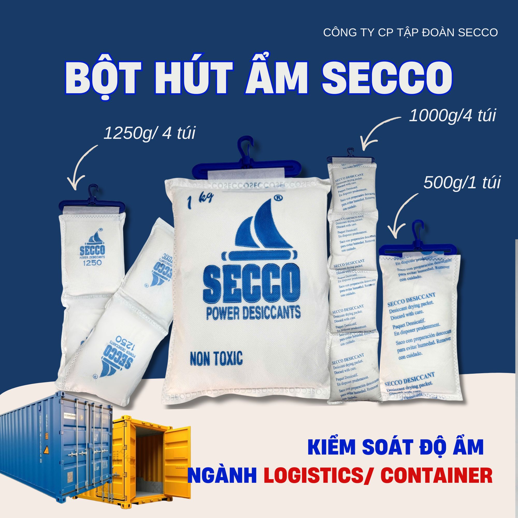 dây treo container ngăn ngừa ẩm mốc mưa container khi vận chuyển hàng hóa