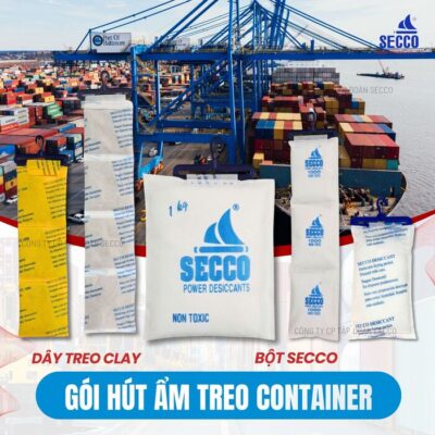 ngăn ngừa hiện tượng mưa container với gói hút ẩm secco