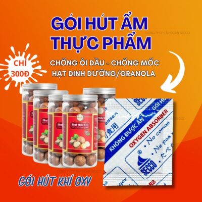giải pháp bảo quản thực phẩm, ngăn mốc với gói hút ẩm oxy