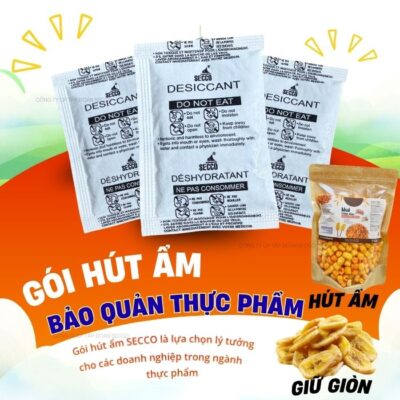 bảo quản thực phẩm ngăn mốc với gói hút ẩm Secco