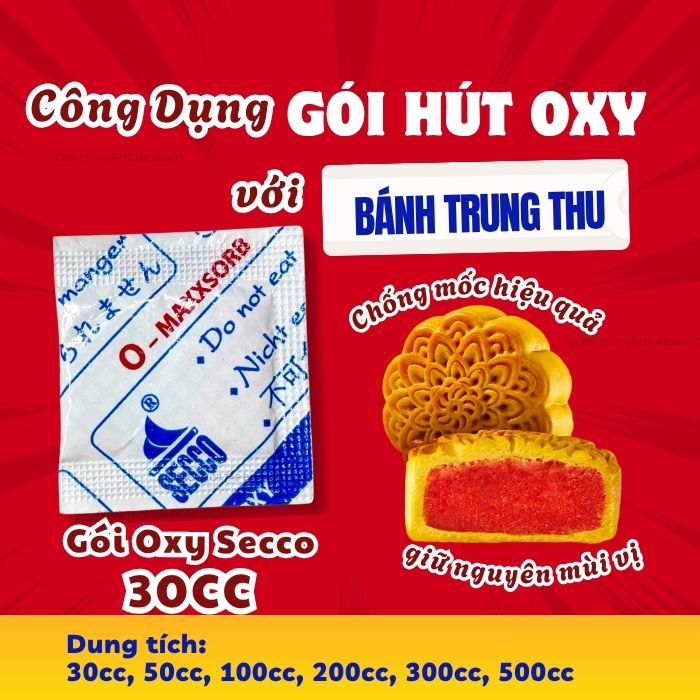 Công dụng của gói hút oxy đối với bánh trung thu như thế nào ?