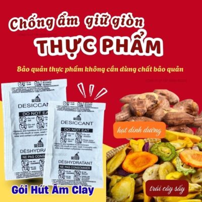 chống ẩm mốc không dùng chất bảo quản với gói hút ẩm Secco