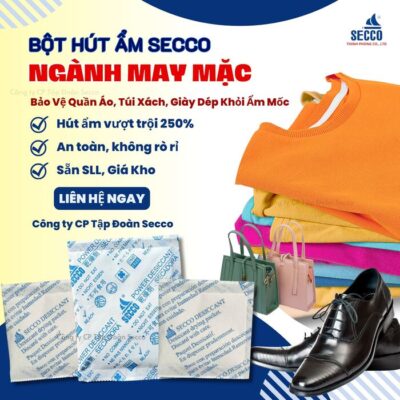 bột hút ẩm cho ngành xuất khẩu, may mặc và nội thất