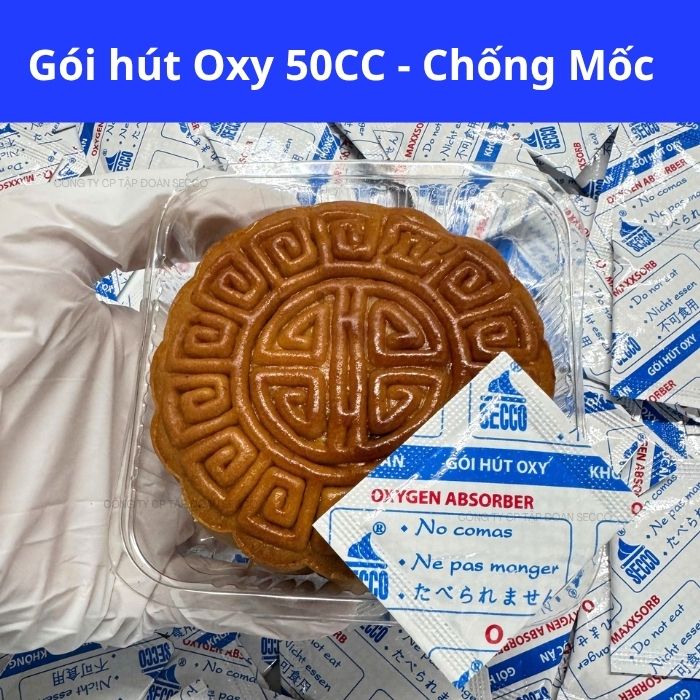 gói hút oxy chống mốc cho thực phẩm, bánh trung thu