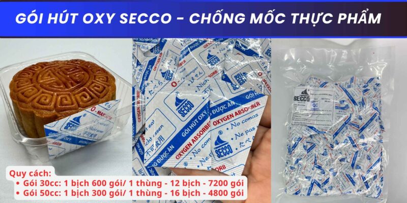 gói hút oxy chống mốc cho thực phẩm, bánh trung thu