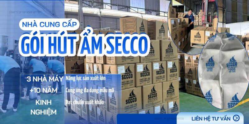 nhà cung cấp gói hút hút ẩm chính hãng Secco