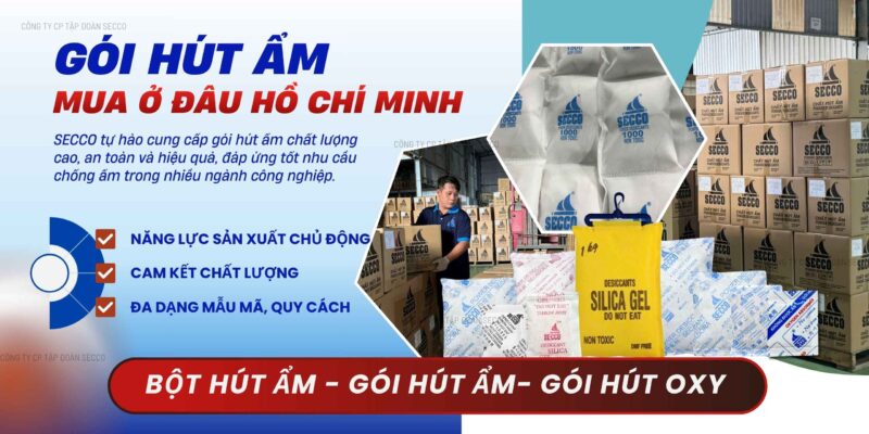nhà cung cấp gói hút ẩm, bột hút ẩm chất lượng uy tín TP.Hồ chí minh