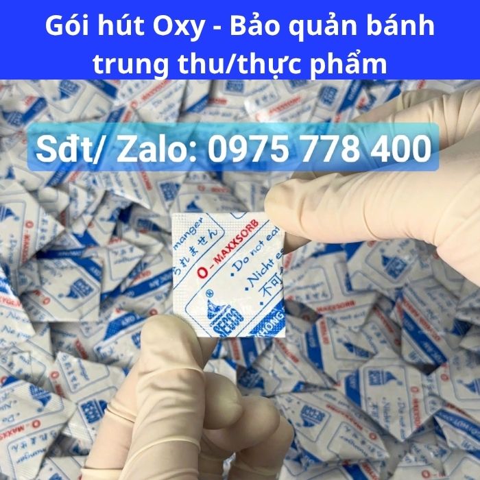 túi hút oxy bảo quản thực phẩm, bánh trung thu chống mốc hiệu quả