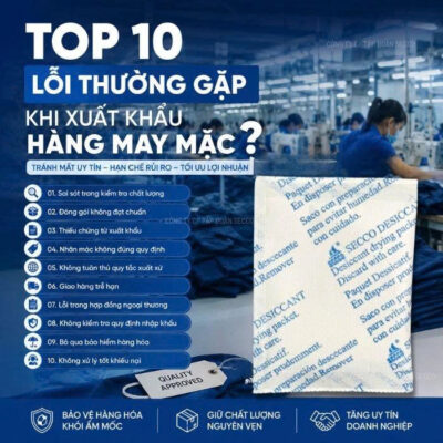 Top 10 Lỗi thường gặp khi xuất khẩu hàng may mặc