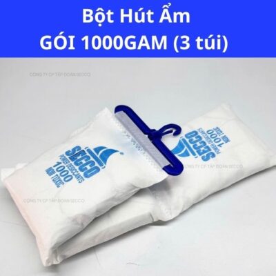 Túi Bột Hút Ẩm Treo Container 1Kg 3 Túi