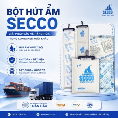 Một Container 40ft cần bao nhiêu dây treo hút ẩm ?