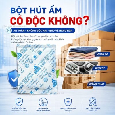 Bột Hút Ẩm Công Nghiệp Ngành may Mặc, Điện tử, gỗ Nội thất