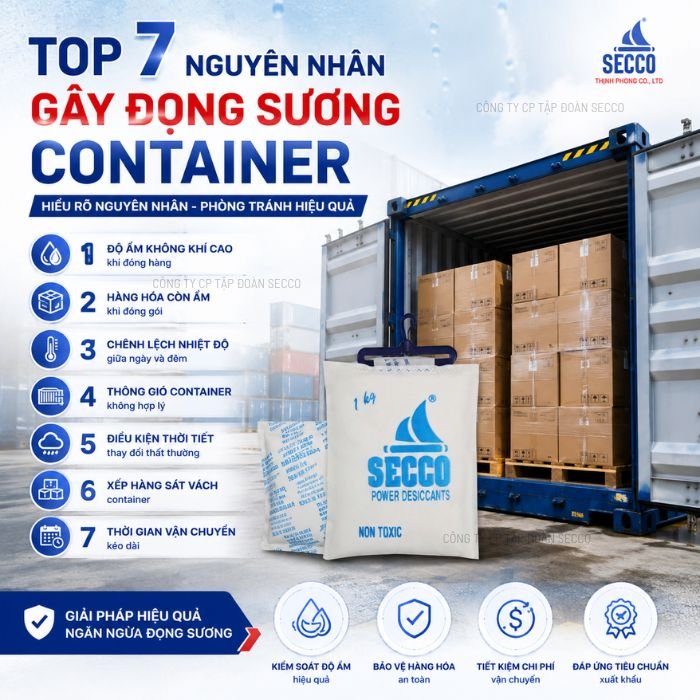 Vì Sao Container Bị Đọng Sương? và cách phòng tránh hiệu quả