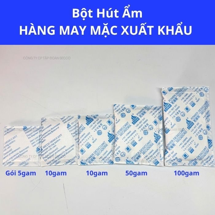 Bột Hút Ẩm Cho Quần Áo, Túi Xách, Giày Da ,Ngành May Mặc Xuất Khẩu