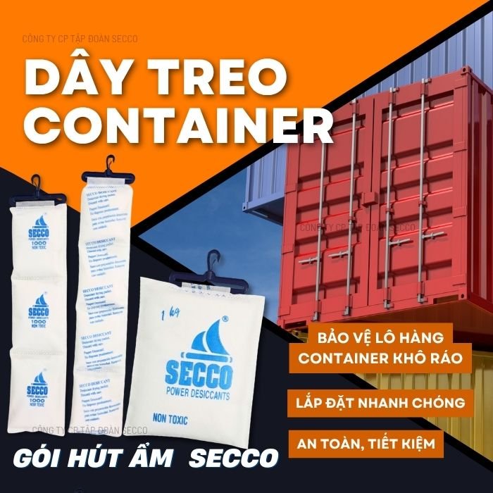 Bột Hút Ẩm Công Nghiệp treo Container Xuất Khẩu