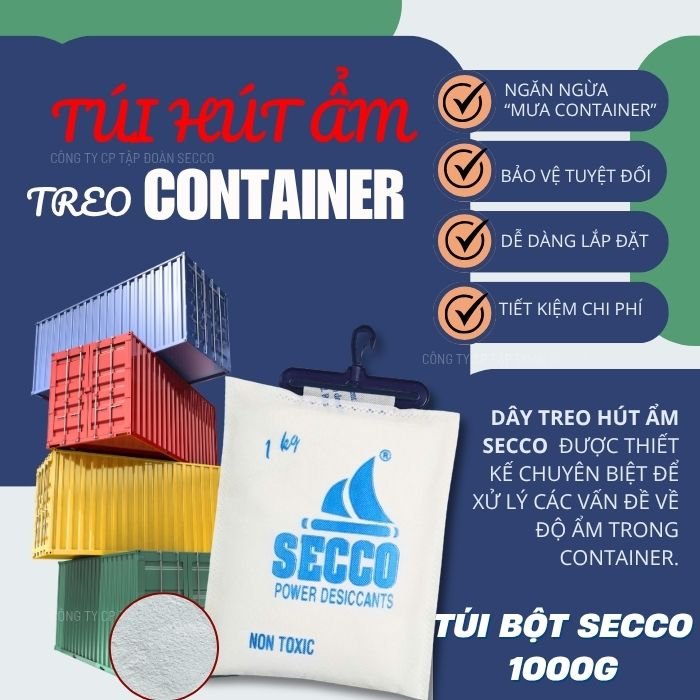 Bột Hút Ẩm Cho Container Chống Ẩm Mốc Túi 1kg