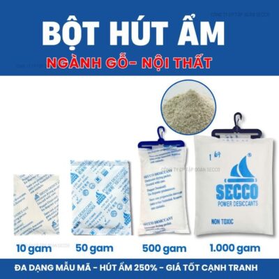 Bột Hút Ẩm Ngành Gỗ Container Xuất Khẩu