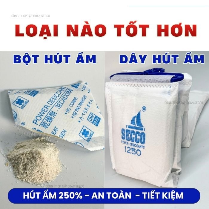Dây Hút Ẩm Hay Bột Hút Ẩm Tốt Hơn ?