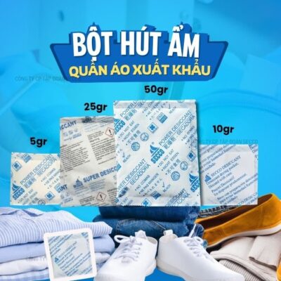 Bột Hút Ẩm Cho Quần Áo, Túi Xách, Giày Da ,Ngành May Mặc Xuất Khẩu