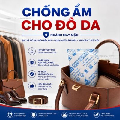 Chống ẩm mốc cho túi xách da, đồ da xuất khẩu, hàng may mặc