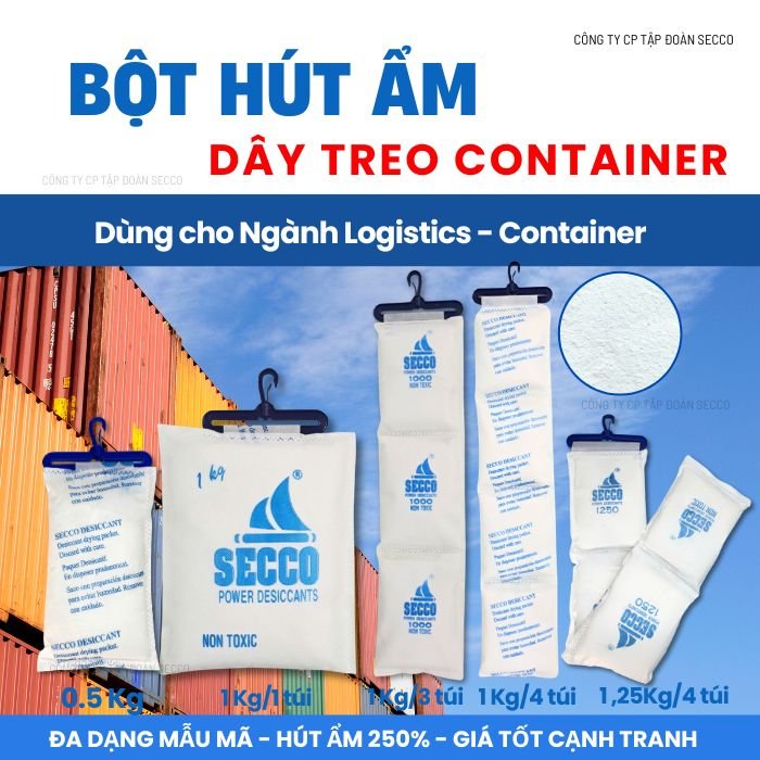 Dây Treo container dạng bột bảo quản hàng hóa tối ưu