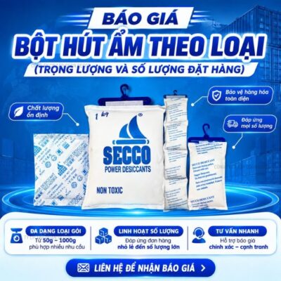 Báo giá bột hút ẩm theo loại, trọng lượng và số lượng đặt hàng