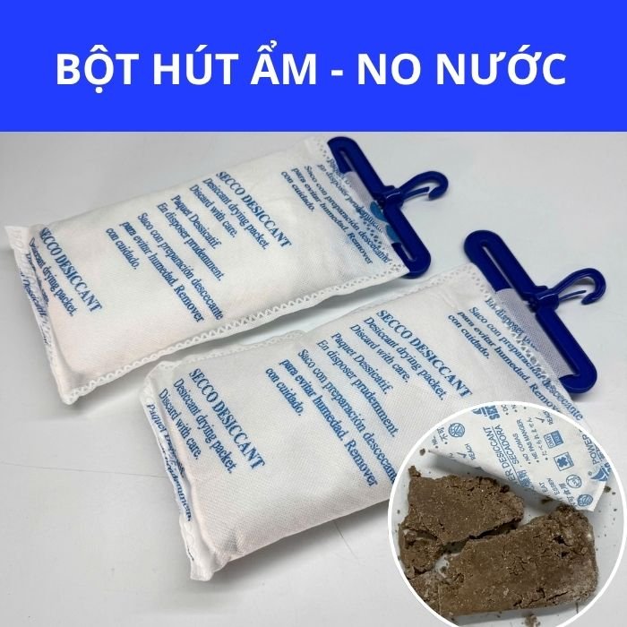 Bột hút ẩm sau khi hút no sẽ thay đổi ra sao? Khi nào cần thay gói mới?