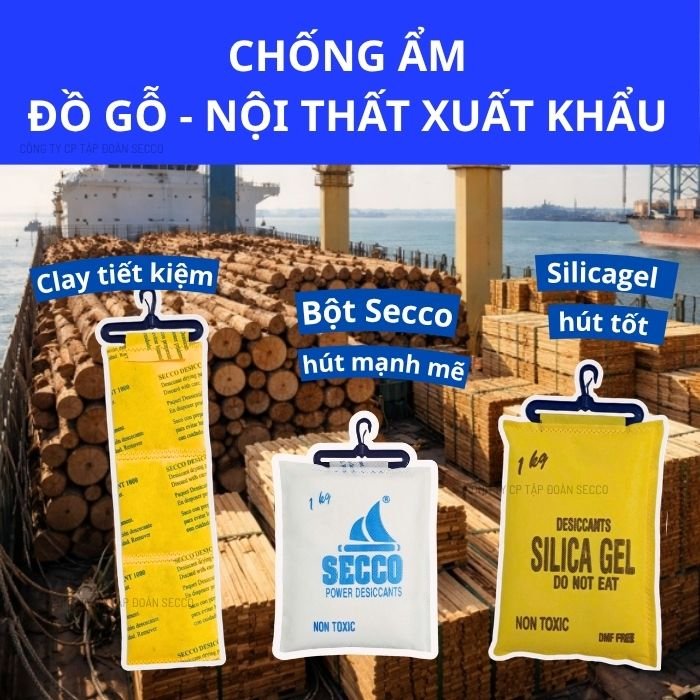 Giải pháp chống ẩm mốc cho đồ gỗ và nội thất xuất khẩu đường biển
