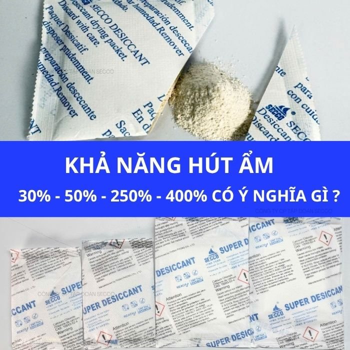 Khả Năng Hút Ẩm 30%, 50%, 250% Và 400% Có Ý Nghĩa Gì? Cách Tính Và So Sánh