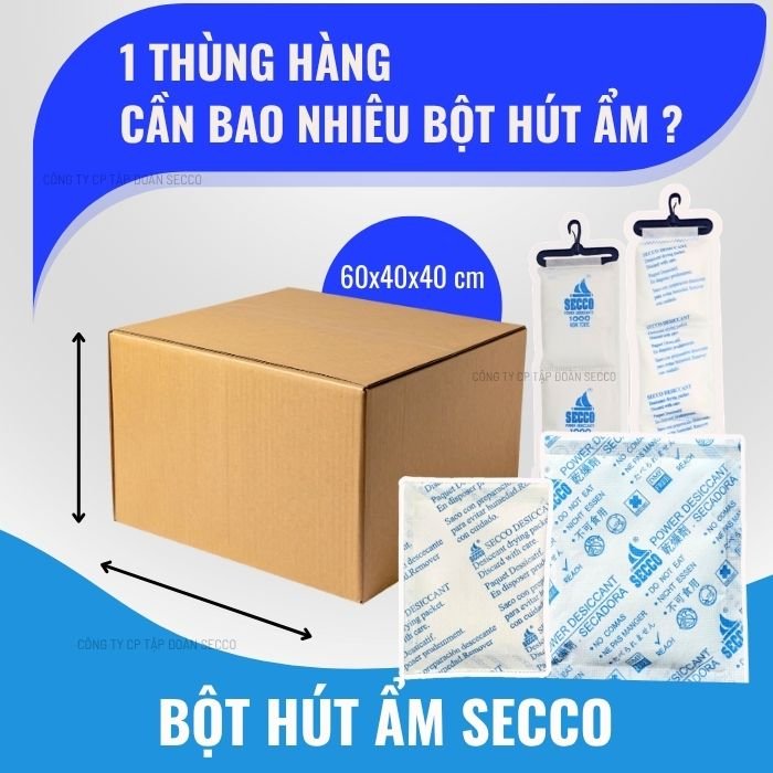 Một Thùng Hàng Cần Bao Nhiêu Bột Hút Ẩm Để Bảo Quản An Toàn?