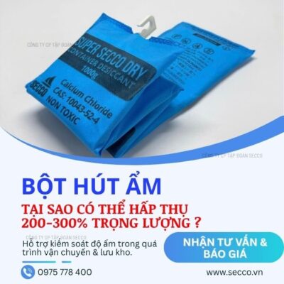 Bột Hút Ẩm Có Thể Hấp Thụ 200–300% Trọng Lượng
