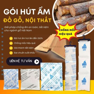 Gói Hút Ẩm Ngành Gỗ - Nội Thất Xuất Khẩu