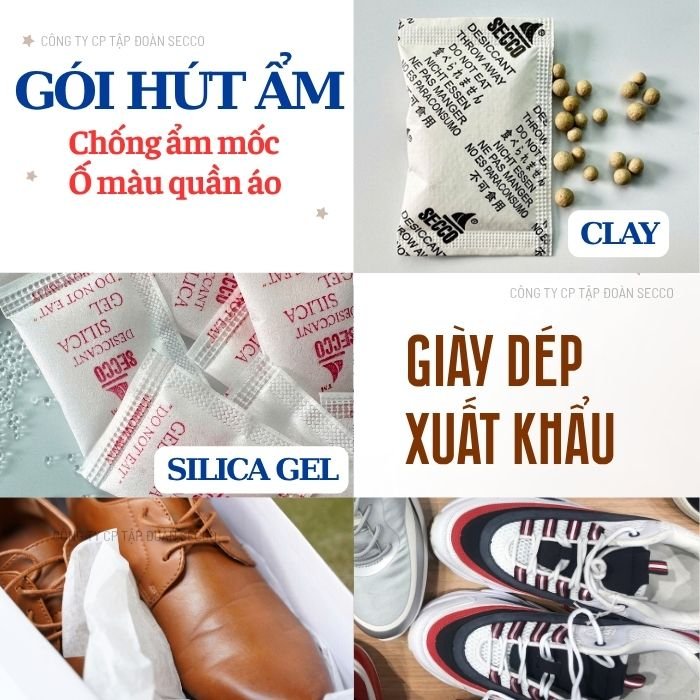 Gói Hút Ẩm Giày Dép, May Mặc Xuất Khẩu