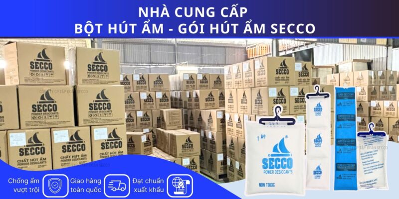 Nhà cung cấp bột hút ẩm - gói hút ẩm Secoc chính hãng