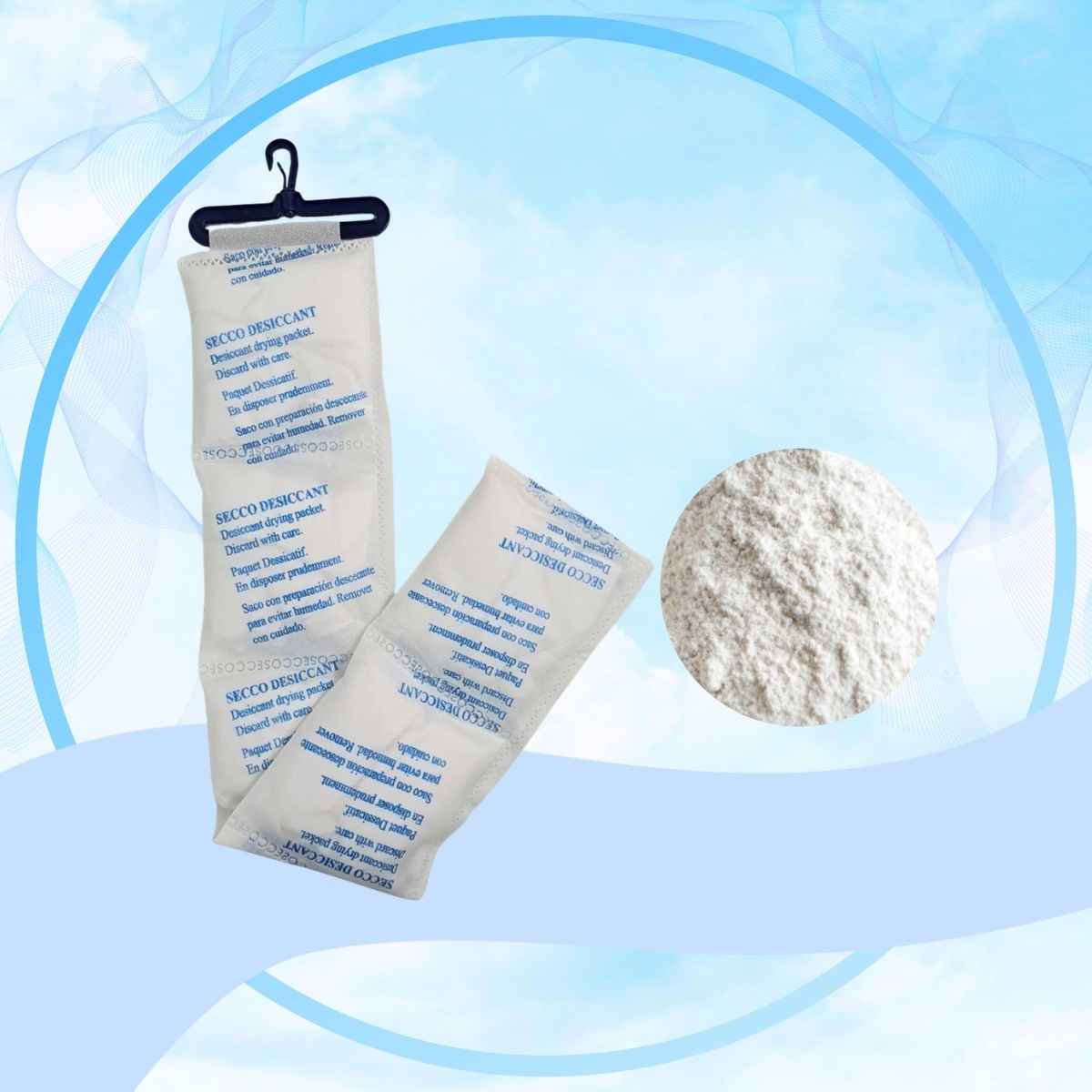 Dây treo bột hút ẩm SECCO 1kg chia 5 túi treo container Dây treo bột hút ẩm SECCO 1kg chia 5 túi treo container