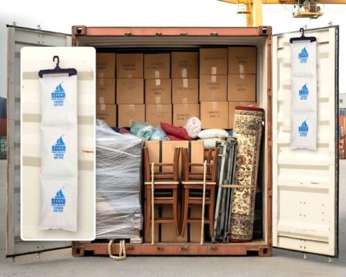 Dây treo hút ẩm container SECCO hỗ trợ kiểm soát hơi ẩm khi vận chuyển hàng xuất khẩu