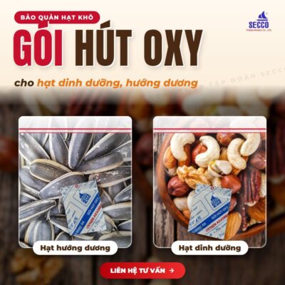 Gói Hút Oxy Cho Hạt Dinh Dưỡng, Hướng Dương